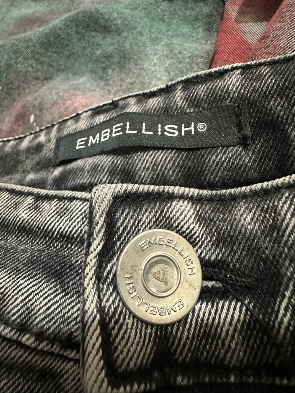 Embellish Men's Moto Spray Paint Skinny Jeans Size 38 - 32